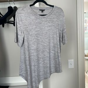 Asymmetrical knit shirt